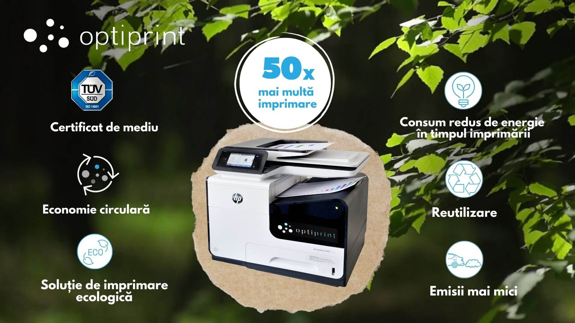 Dezvoltare durabilă - Închiriere imprimante - Soluție ecologică - OPTIPRINT